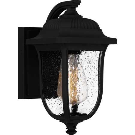 Quoizel Mulberry Outdoor Wall 1 Light Matte Black MUL8406MBK